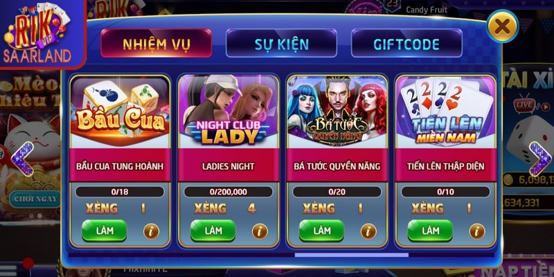 Khuyến mãi Rikvip - Ưu đãi thú vị cập nhật mỗi ngày 3234 Tặng vòng quay, lượt chơi miễn phí cho game thủ trung thành