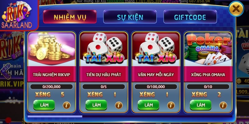 Khuyến mãi Rikvip - Ưu đãi thú vị cập nhật mỗi ngày 3234 Khuyến mãi Rikvip tham gia nhận ngay 50K thú vị