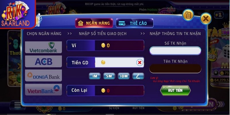Rikvip 3450 Thao tác đổi thưởng an toàn, nhanh trong một nốt nhạc